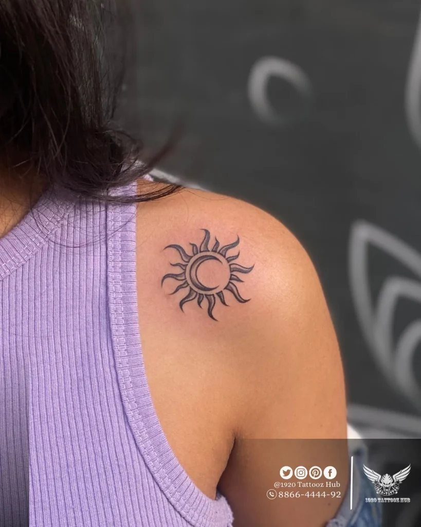 **Sun and Moon Fusion Tattoo**