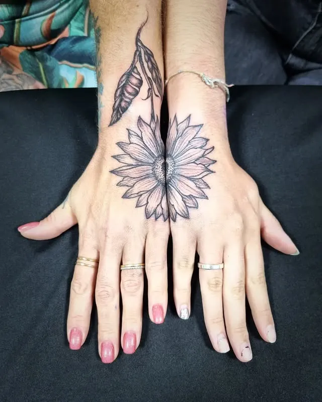 Sunflower Connection Tattoo