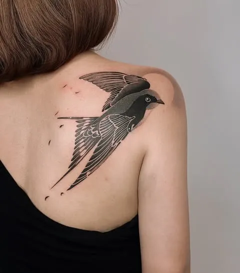 Swift in Flight Tattoo