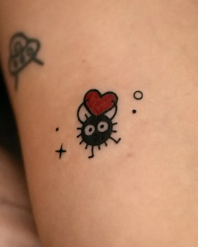 Tiny Love Bug Tattoo