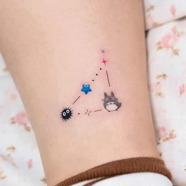 Totoro Constellation Tattoo