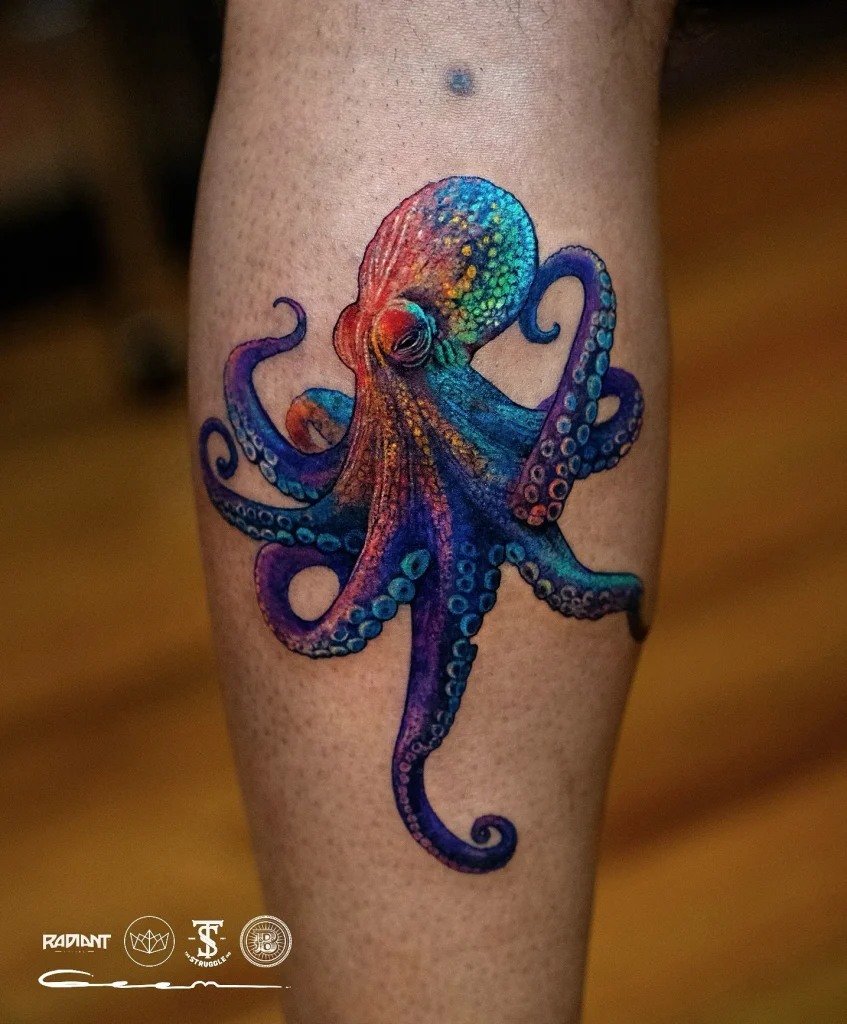 Vibrant Ocean Marvel Tattoo